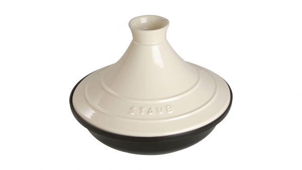 Staub Tajine 28 cm schwarz creme