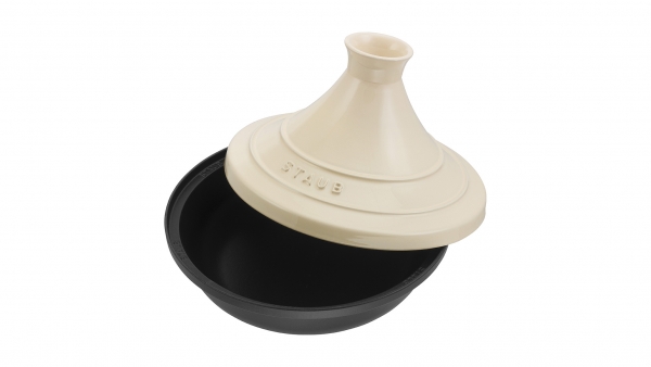 Staub Tajine 28 cm schwarz creme