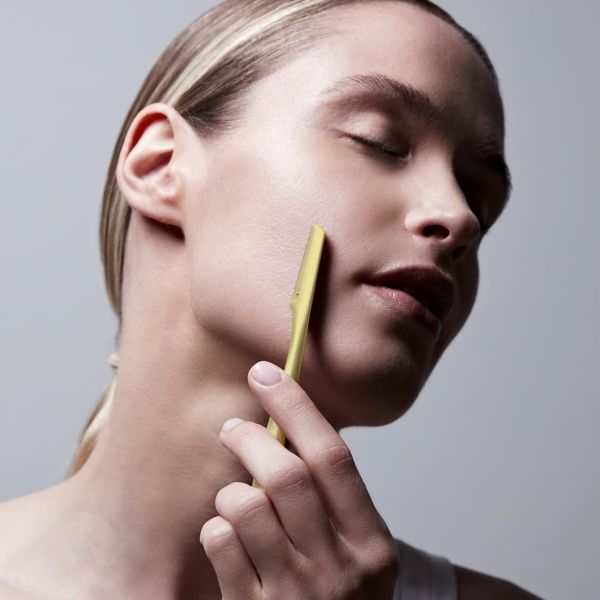 Zwilling Premium Gesichtshaar-Rasierer in Gold mit auswechselbaren Edelstahl-Klingen