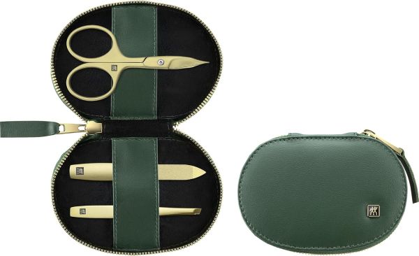 Zwilling Premium Maniküre Set 3 tlg. vegan, grün Rostfreier Edelstahl