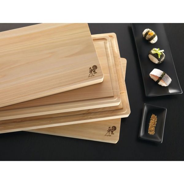 MIYABI Hinoki Cutting Boards Schneidbrett 40 cm x 25 cm, Hinoki Holz