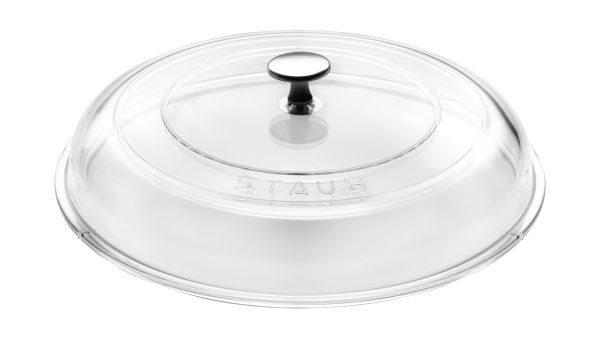 STAUB Gewölbter Glasdeckel, 20 cm rund Glas Transparent zweifaches Ringdesign