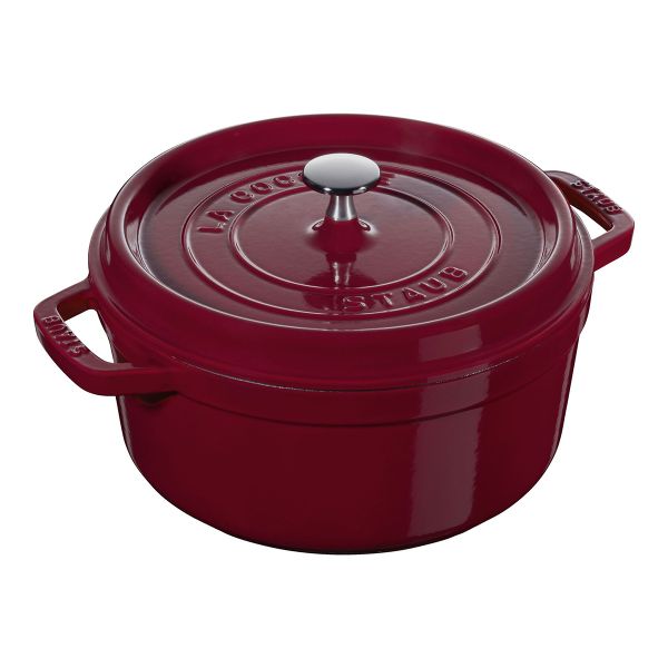 Staub La Cocotte Töpfe und Pfannen Cocotte, 26 cm | Bordeaux | rund | Gusseisen