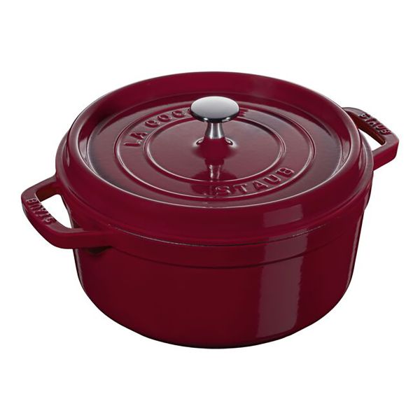 Staub La Cocotte Töpfe und Pfannen Cocotte, 28 cm | Bordeaux | rund | Gusseisen