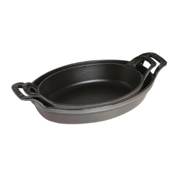 Staub  Auflaufform Ofenform, 21 x 13.97 cm Gusseisen Graphit-Grau