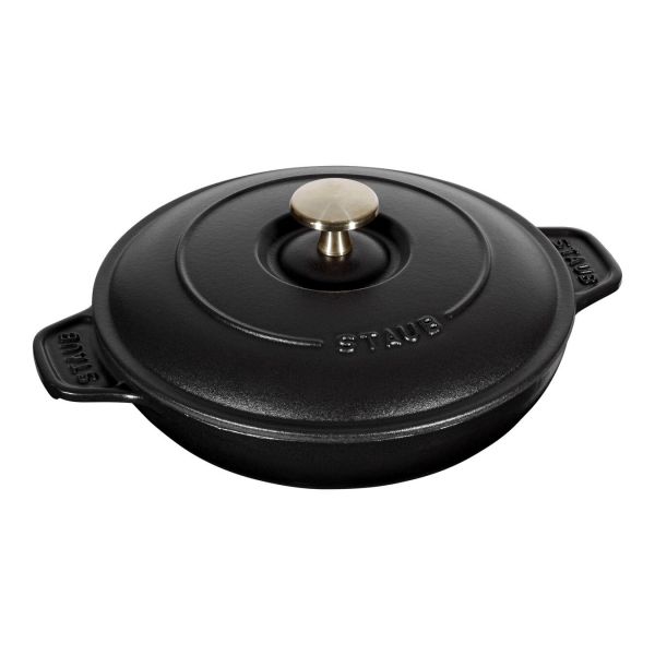 Staub Specialities Auflaufform Bräter Ofenform mit Deckel 20 cm, Gusseisen Schwarz