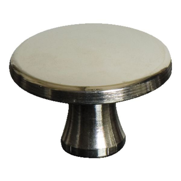 Staub Nickelknauf groß 4 cm, Nickel Farbe Silber