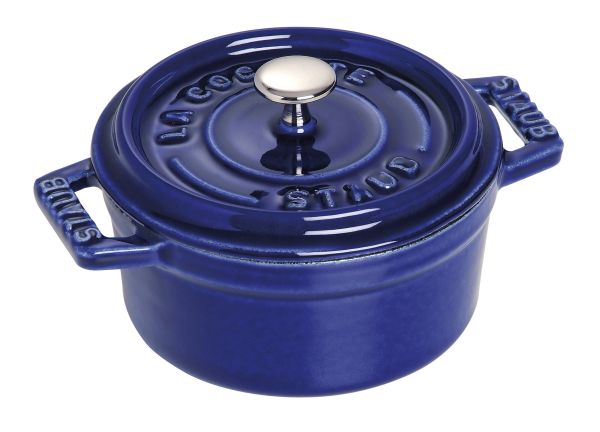 Staub La Cocotte Cocotte, 28 cm Dunkelblau rund Gusseisen Dunkelblau