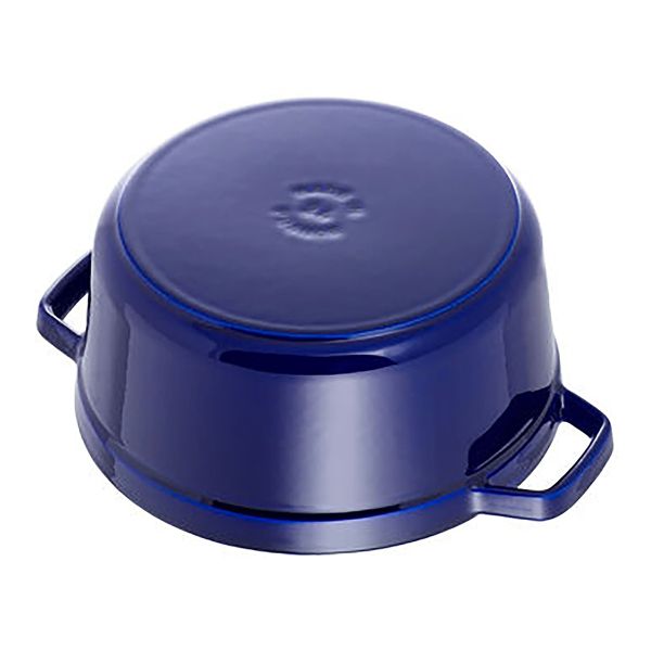 Staub La Cocotte Cocotte, 28 cm Dunkelblau rund Gusseisen Dunkelblau