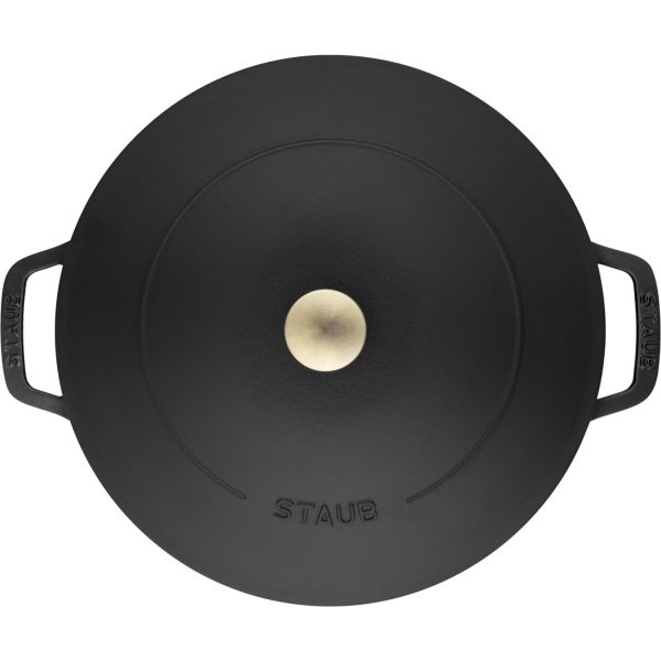 Staub La Cocotte Kochtopfset, 2-tlg rund Gusseisen Schwarz Kochtopf Topf