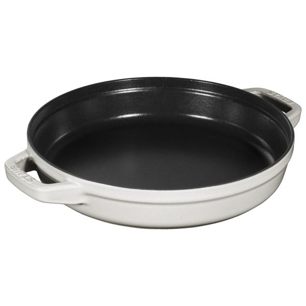 Staub La Cocotte Kochtopfset, 2-tlg rund Gusseisen Weisser Trüffel Kochtopf Topf