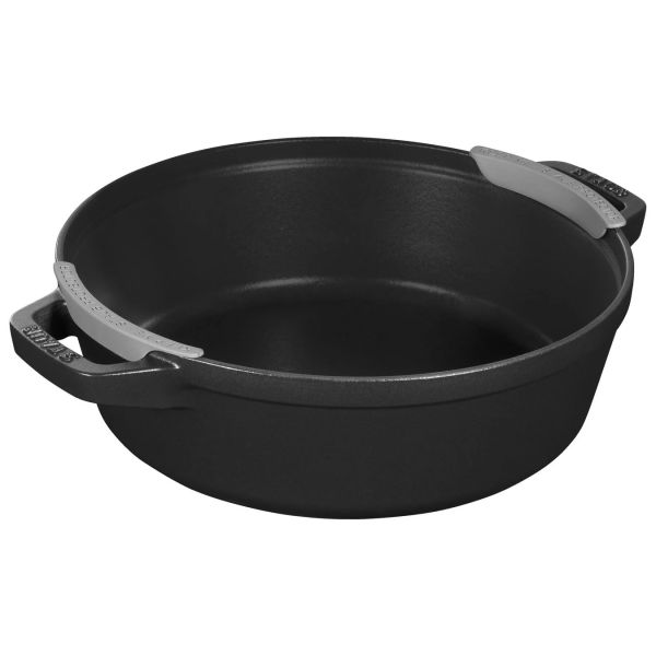 Staub La Cocotte Kochtopfset, 3-tlg rund Gusseisen Schwarz