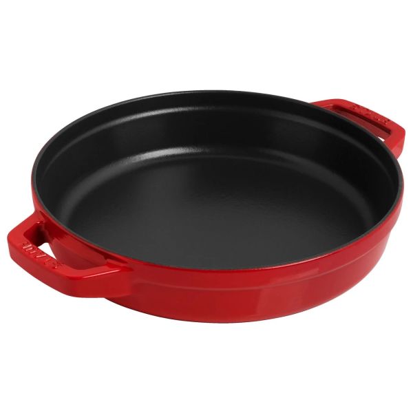 Staub La Cocotte Kochtopfset, 3-tlg rund Gusseisen Kirsch-Rot