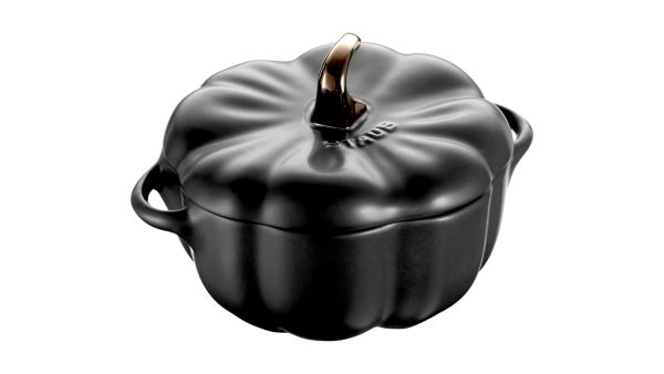 Staub 4er Set Kürbis Cocotte Ceramic Keramik 14,5 cm 5 3/5 schwarz