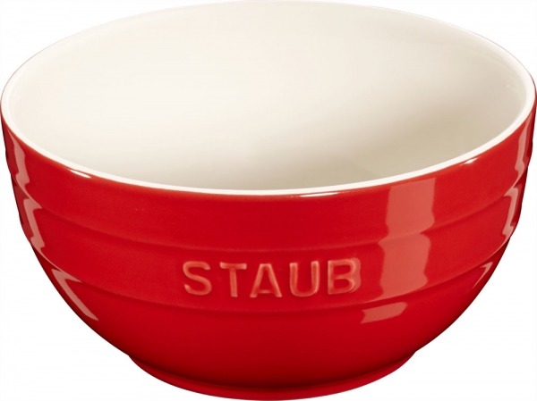 Staub Keramik 6 er Set Schale Schüssel Desertschale, klein kirsche 13 cm Ceramic