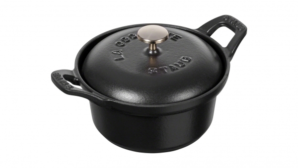 Staub Kochgeschirr La Cocotte La Coquette, schwarz, 12 cm