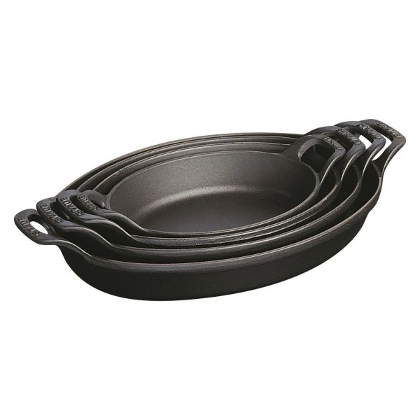 Staub Specialities Ofenform, 32 x 22.86 cm Gusseisen Schwarz