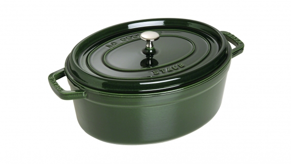 Staub Cocotte La Cocotte 31 cm 12 1/4 " Bräter Basilikumgrün