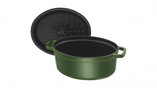 Staub Cocotte La Cocotte 31 cm 12 1/4 " Bräter Basilikumgrün