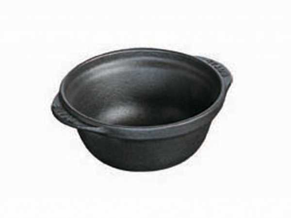 Staub Schüssel Serviergeschirr schwarz 11,5 cm aus Gusseisen