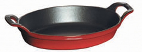 Staub Aufllaufform oval 21 cm kirsche