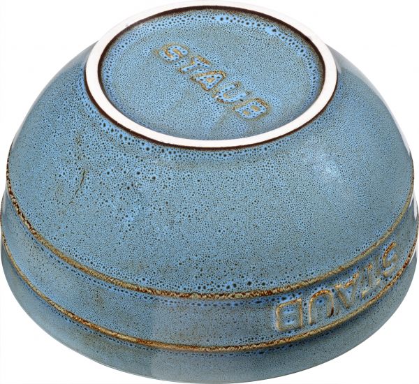 Staub Keramik Obstschüssel Servierschüssel Rührschüssel, rund Antiktürkis 14 cm