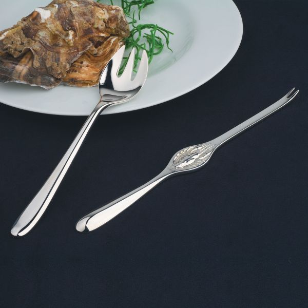 Wilkens GOURMET Edle Austerngabel Gabel in 925 Sterlingsilber