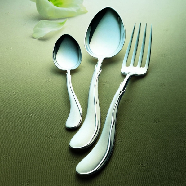 Wilkens Silberbesteck Set 30-teilig Tulipan in 925 Sterlingsilber Besteck