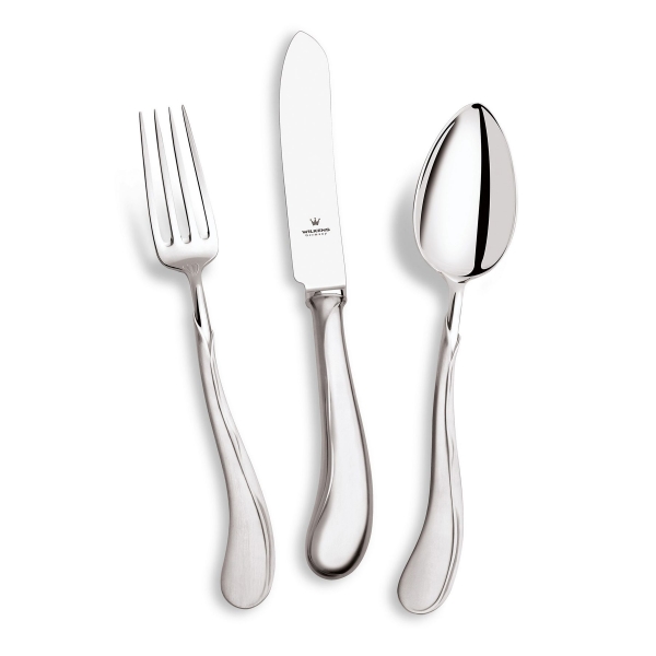 Wilkens Silberbesteck Set 30-teilig Tulipan in 925 Sterlingsilber Besteck