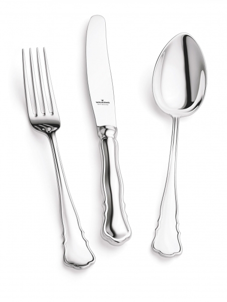 Wilkens 30-tlg. Menübesteck 925 Sterlingsilber Chippendale für 6 Personen