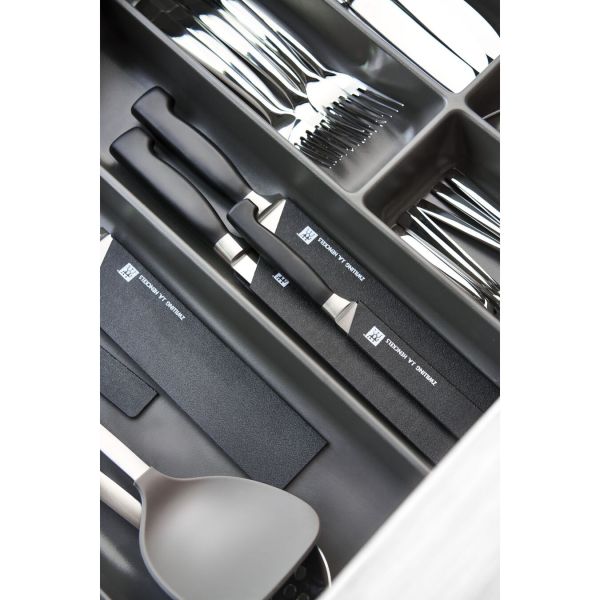 ZWILLING Aufbewahrung Messerstulpe 31 cm, Kunststoff Schwarz Weiches Vlies innen
