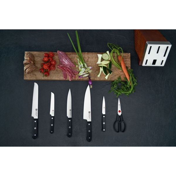 Zwilling Selbstschärfender Messerblock, Esche, 7-tlg. ZWILLING Gourmet 300 x 115 x 260 mm