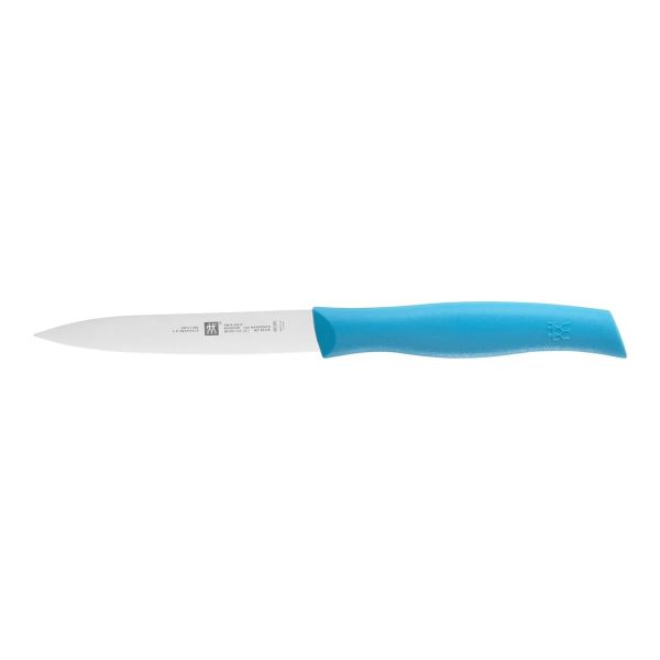 ZWILLING TWIN Grip Spick & Garniermesser 10 cm, Blau Kunststoff