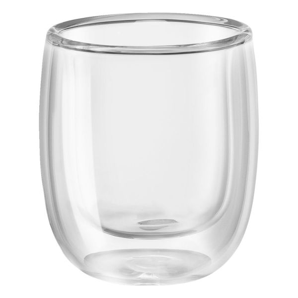 ZWILLING Sorrento Doppelwandiges Glas, Espresso, 80 ml / 2-tlg hochwertiges Borosilikatglas