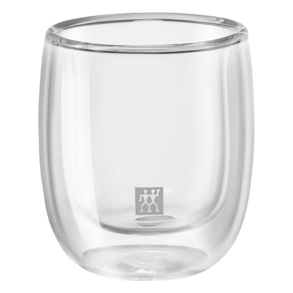ZWILLING Sorrento Doppelwandiges Glas, Espresso, 80 ml / 2-tlg hochwertiges Borosilikatglas