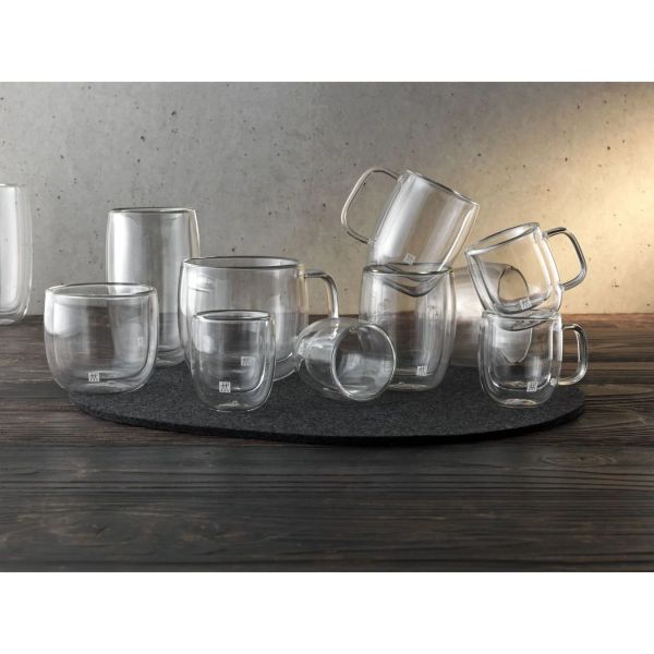 ZWILLING Sorrento Plus Espressoglasset, 140 ml / 2-tlg hochwertiges  Borosilikatglas