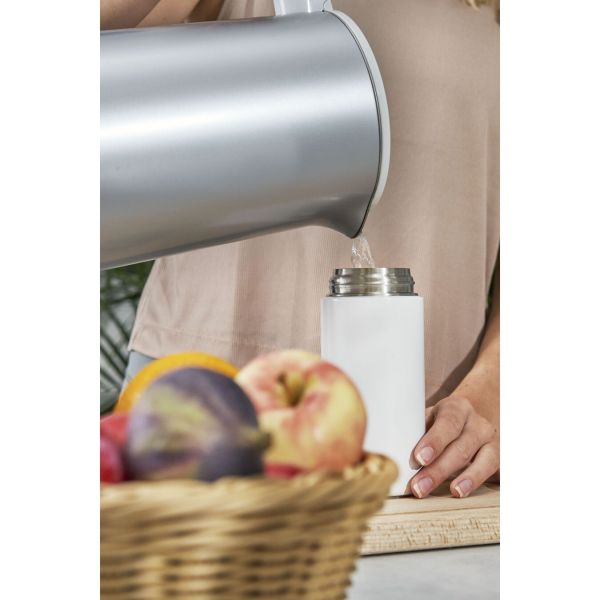 ZWILLING Thermo Isolierflasche für Tee & Infused Water, 420 ml, Edelstahl, Weiß-grau