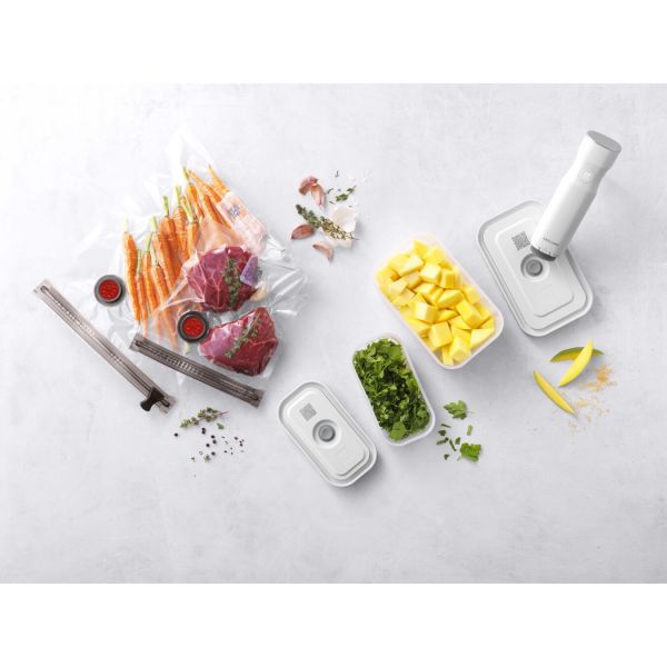 ZWILLING Fresh & Save Vakuum Starterset, Kunststoff / S/M, 7-tlg, Weiß