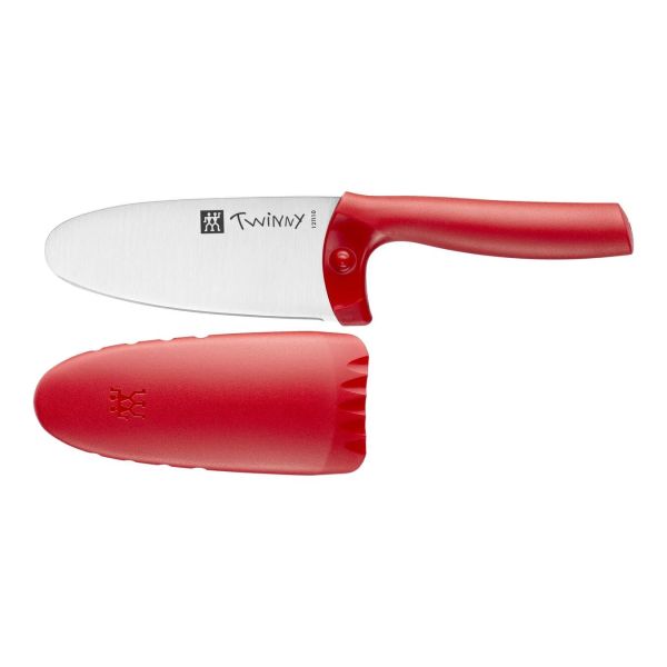 ZWILLING TWINNY Kinderkochmesser 10 cm, Rot Edelstahl ab 3 Jahren geeignet