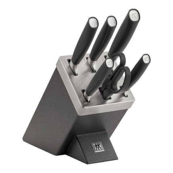 ZWILLING All * Star Messerblockset mit KiS Technologie 7-tlg, Anthrazit Eisgehärtet