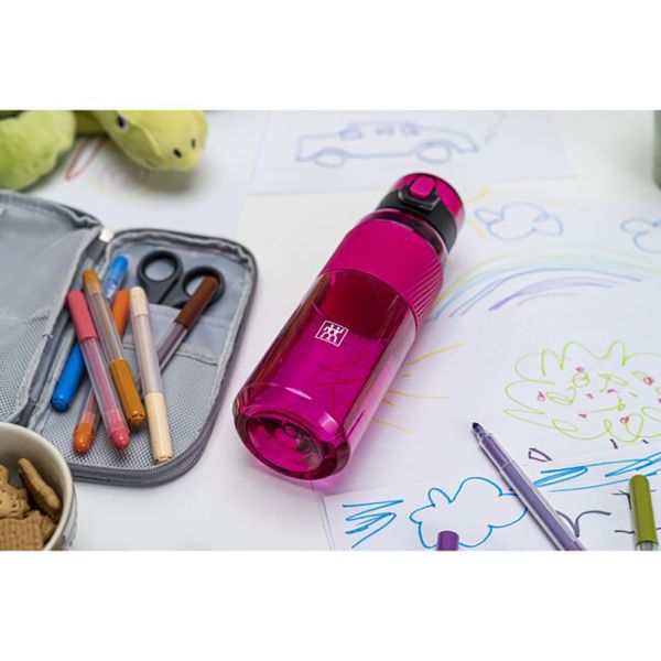 ZWILLING Bottle Trinkgläser Trinkflasche, 680 ml Tritan Pink
