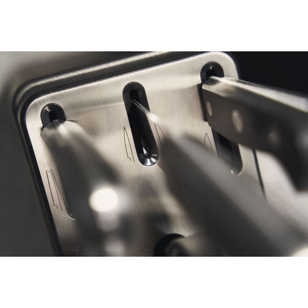 ZWILLING Gourmet Messer Selbstschärfender Messerblock, 7-tlg Esche Anthrazit