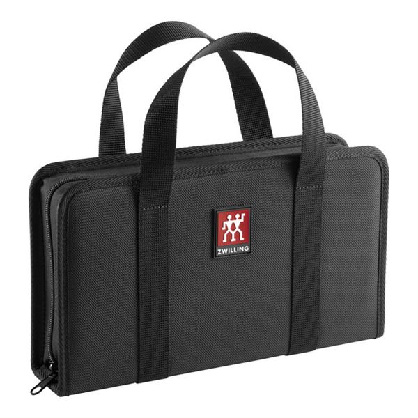 ZWILLING **** VIER STERNE Messer Reiseset, 7-tlg Schwarz Buchenholzbrett