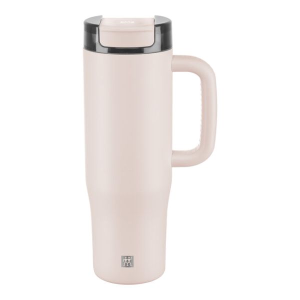 ZWILLING Thermo plus Isolierbecher Thermobecher mit Strohhalm, 900 ml Edelstahl Chocolate