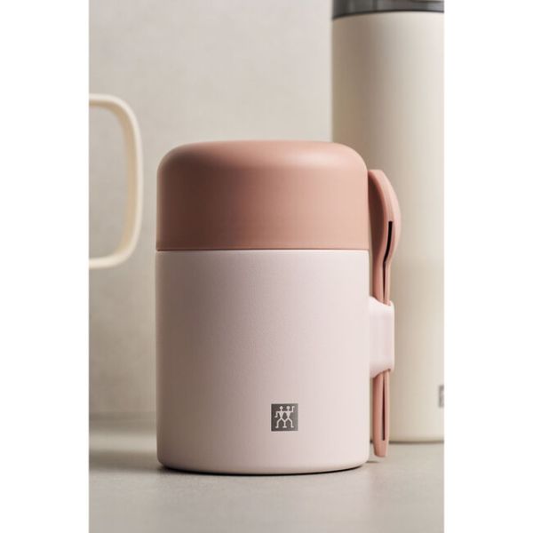 ZWILLING Thermo Plus Speisebehälter, 600 ml Edelstahl Pink