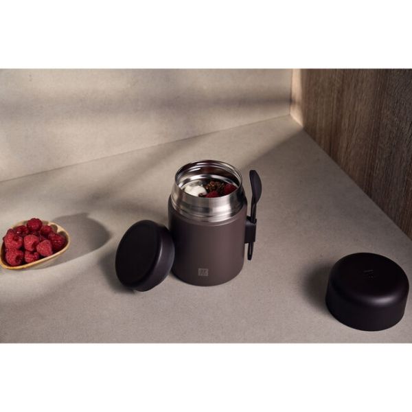 ZWILLING Thermo Plus Speisebehälter, 600 ml Edelstahl Chocolate