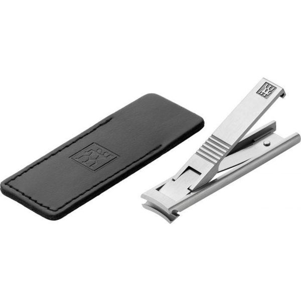 Zwilling TWIN® S Nagelknipser Lederhülle + Alubox Schwarz + Geschenkverpackung