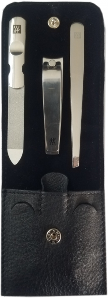 Zwillling ClassicInox Manicure Etui 4tlg.Taschenetui + Multitool/Taschenmesser schwarz