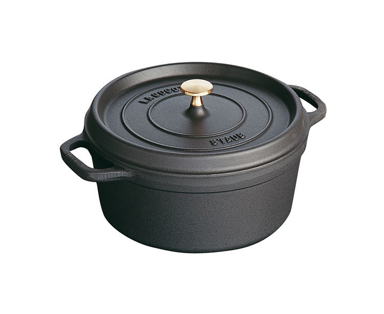 schwarz 24 rund cm Bräter Staub Cocotte