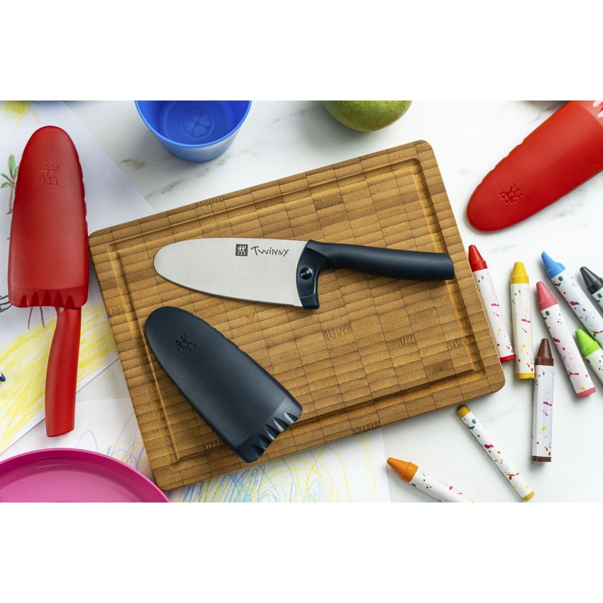 ZWILLING TWINNY Kinderkochmesser 10 cm, Rot Edelstahl ab 3 Jahren